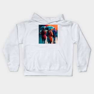 Living Life, In The Rain 2 Kids Hoodie